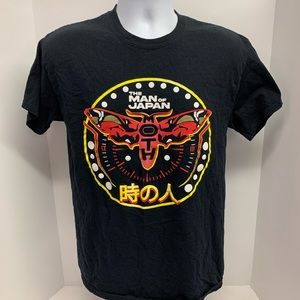 Gildan Man of Japan Moth T-Shirt Size Medium